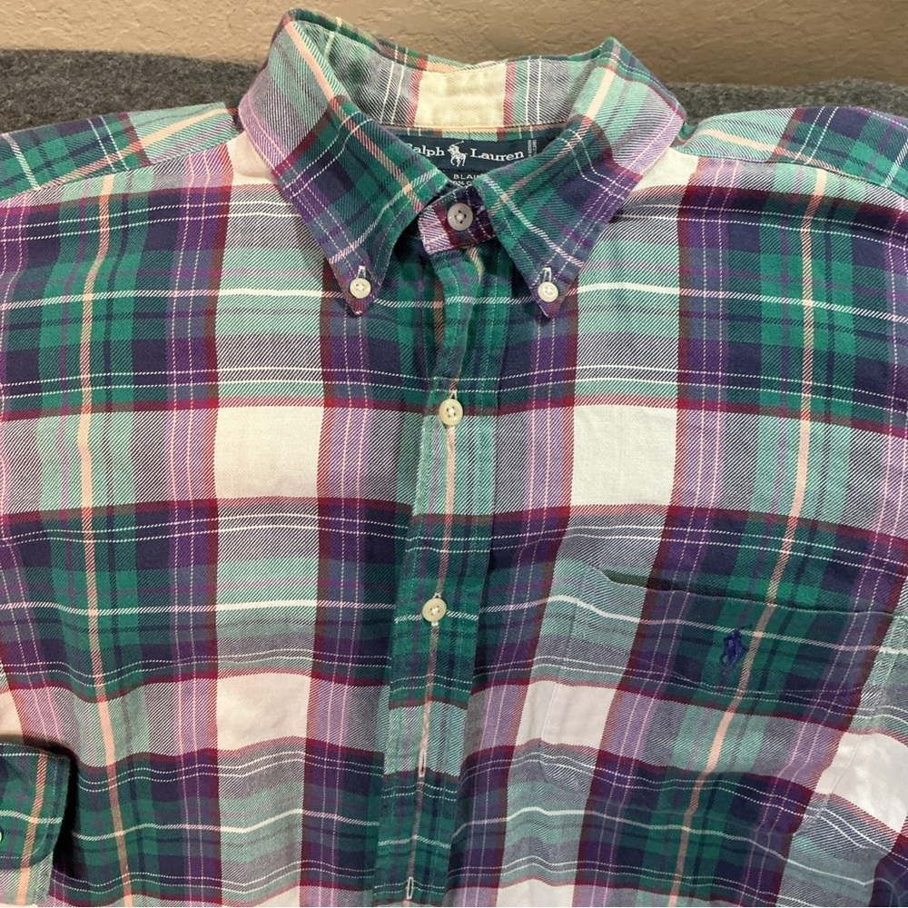 Polo Ralph Lauren men's classic-fit cotton plaid flannel button-down shirt